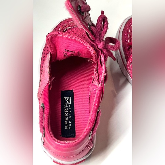 Sperry Top-Sider Kids Baby Pink Boat Velcro Shoes Size 6M - Picture 8 of 16